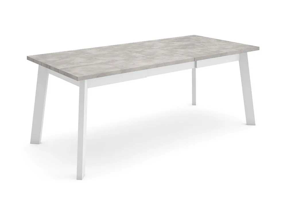 Eettafel, 200, Voor 10 personen, Houten poten, Cement Skraut Home