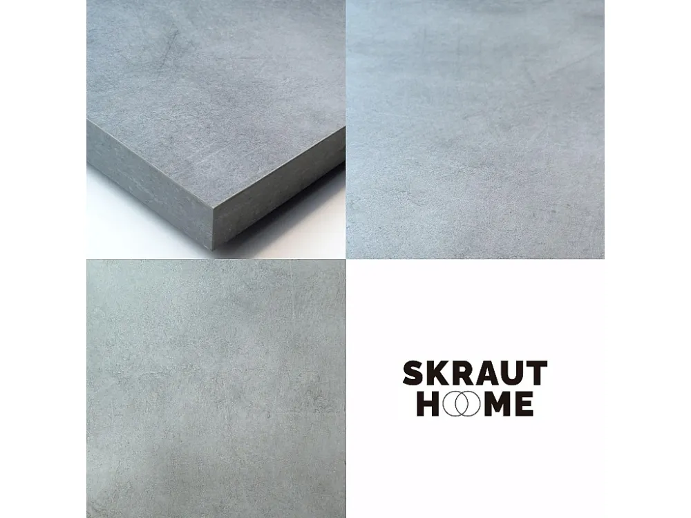 Eettafel, 200, Voor 10 personen, Houten poten, Cement Skraut Home