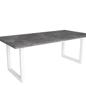 Eettafel, 200, Voor 10 personen, Massief houten poten, Cement Skraut Home