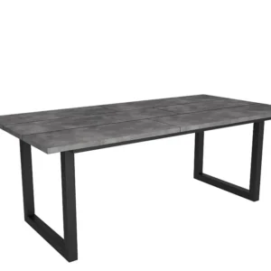 Eettafel, 200, Voor 10 personen, Massief houten poten, Cement Skraut Home