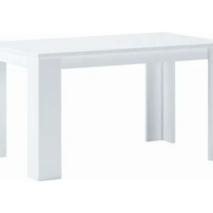 eettafel, Opgelost, 138x80x75cm, Robuust en resistent meubilair, Wit, Noordse stijl Skraut Home