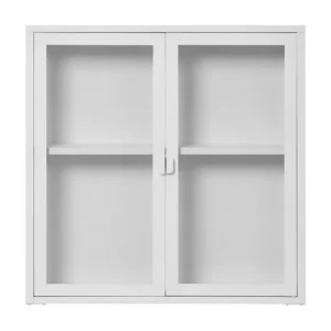 Hangende Vitrine Brisbane, Wit, 80x18x80 cm, EPIKASA
