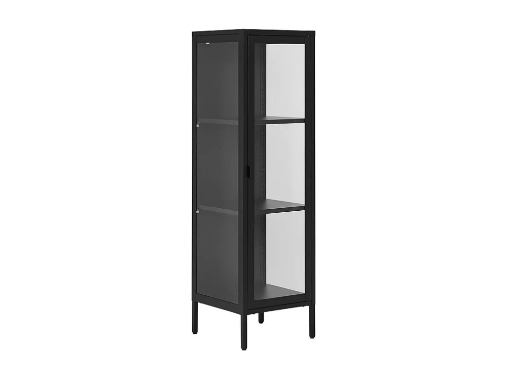 Vitrine Brisbane, Zwart, 40x35x140 cm, EPIKASA