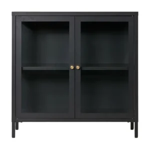 Vitrine Dalby, Zwart, 80x35x80 cm, EPIKASA