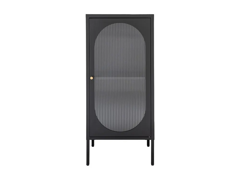 Vitrine de Salon Adelaide, Noir, 35x50x110 cm, EPIKASA