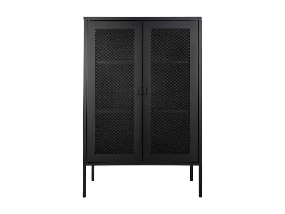Vitrine de Salon Melbourne, Noir, 40x80x120 cm, EPIKASA
