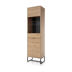 Vitrinekast AMBER SC53 1D 53x39x197 Beige