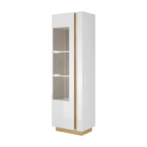 Vitrinekast ARCADE SC60 1D 60x40x194 Wit