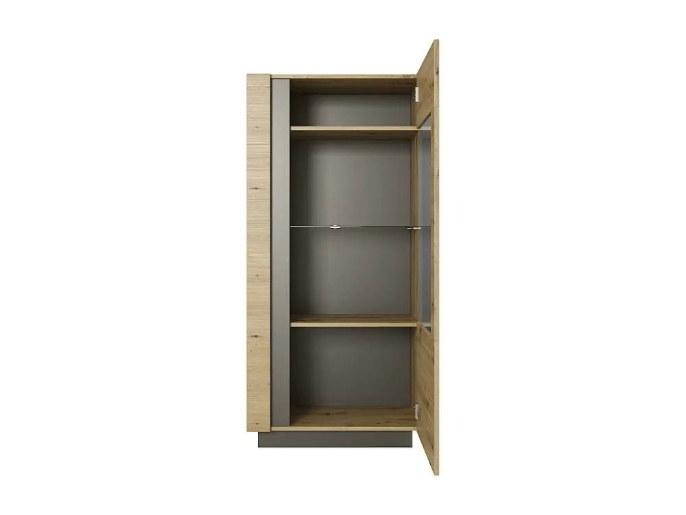 Vitrinekast ARCADE SC72 1D 72x40x154 Beige