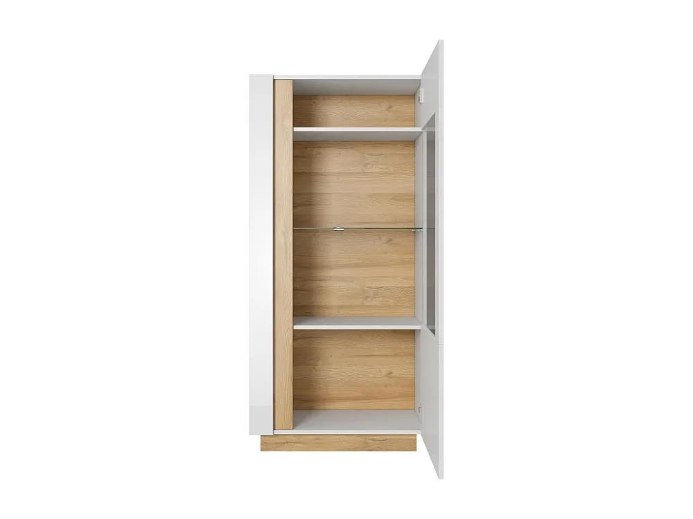 Vitrinekast ARCADE SC72 1D 72x40x154 Wit