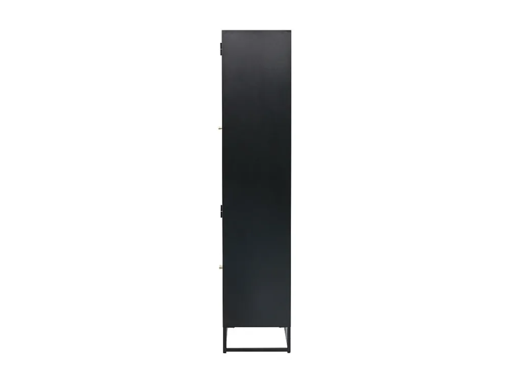 Vitrinekast BAKAL SC80 4D 80x41x190 Zwart