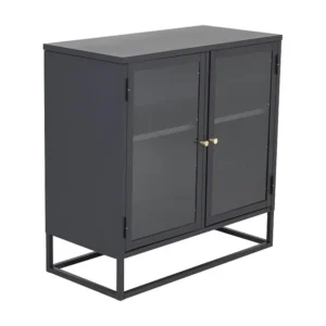 Vitrinekast BAKAL SC85 2D 85x40x85 Zwart