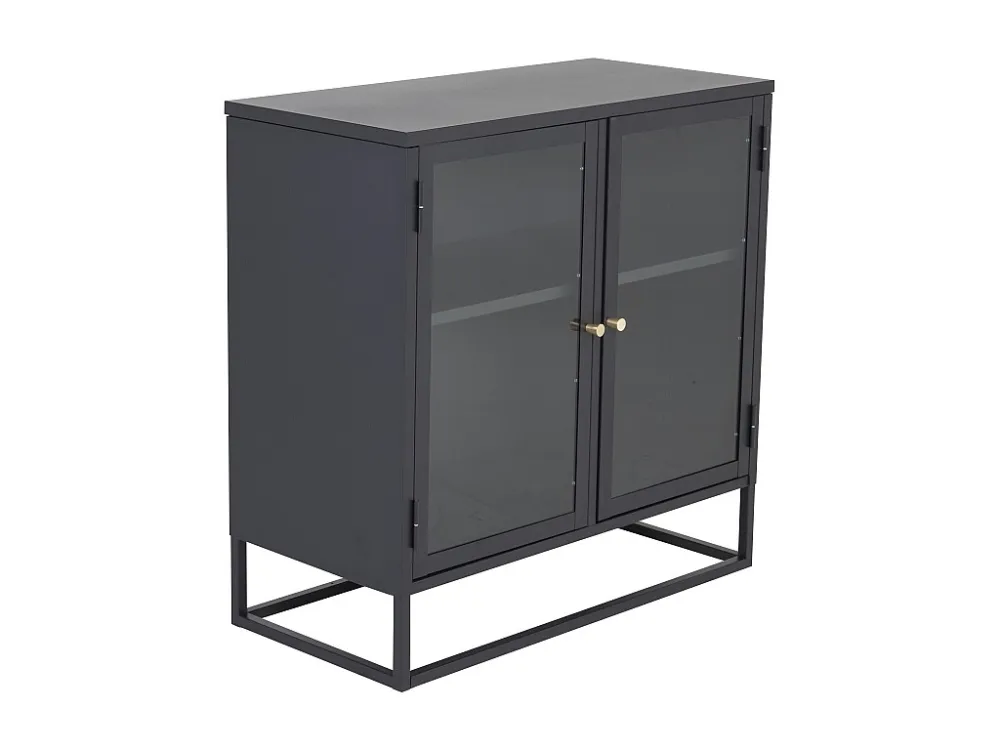 Vitrinekast BAKAL SC85 2D 85x40x85 Zwart