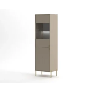 Vitrinekast DIAMO SC54 2D 54x42x190 Beige