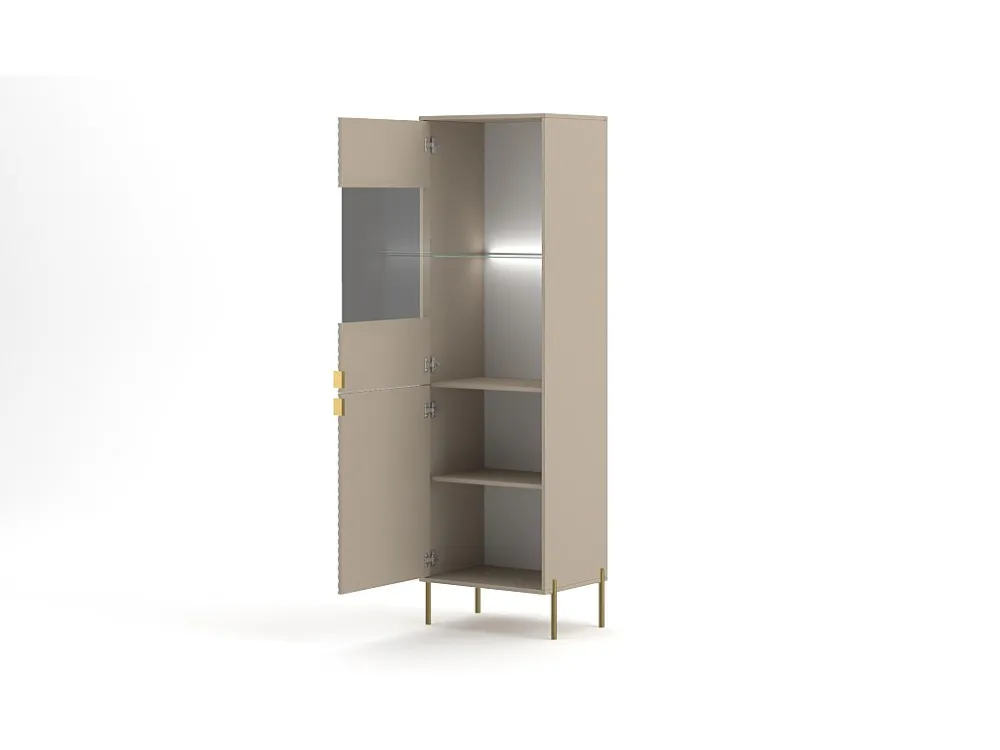 Vitrinekast DIAMO SC54 2D 54x42x190 Beige