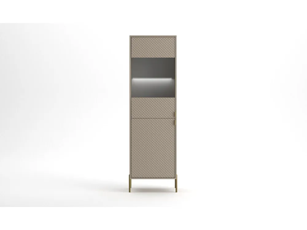 Vitrinekast DIAMO SC54 2D 54x42x190 Beige