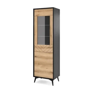 Vitrinekast DIAMOND SC54 2D 54x39x179 Beige