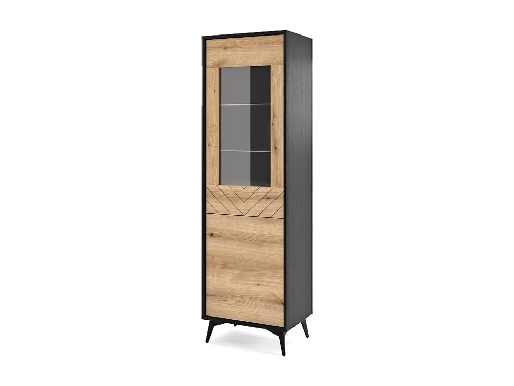 Vitrinekast DIAMOND SC54 2D 54x39x179 Beige