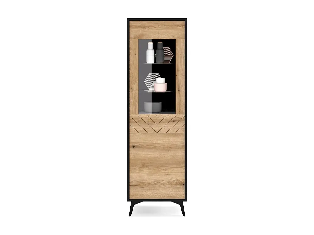 Vitrinekast DIAMOND SC54 2D 54x39x179 Beige