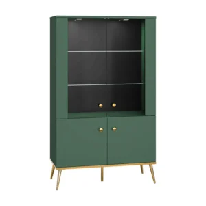 Vitrinekast FORT SC92 4D 92x40x152 Groen