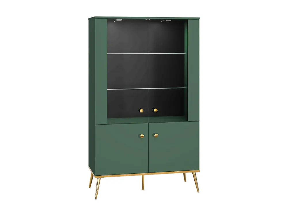 Vitrinekast FORT SC92 4D 92x40x152 Groen