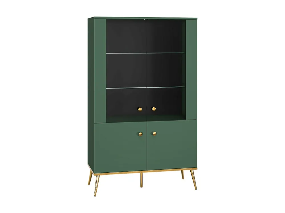 Vitrinekast FORT SC92 4D 92x40x152 Groen