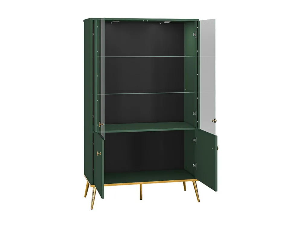 Vitrinekast FORT SC92 4D 92x40x152 Groen