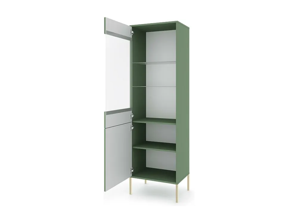 Vitrinekast ISEO SC54 2D 54x39x180 Groen