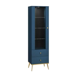 Vitrinekast MARINE SC55 1D2D 55x40x190 Blauw