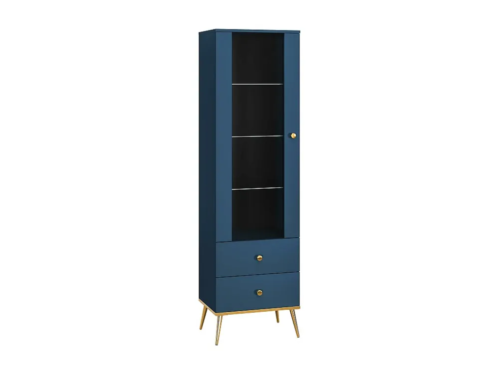 Vitrinekast MARINE SC55 1D2D 55x40x190 Blauw