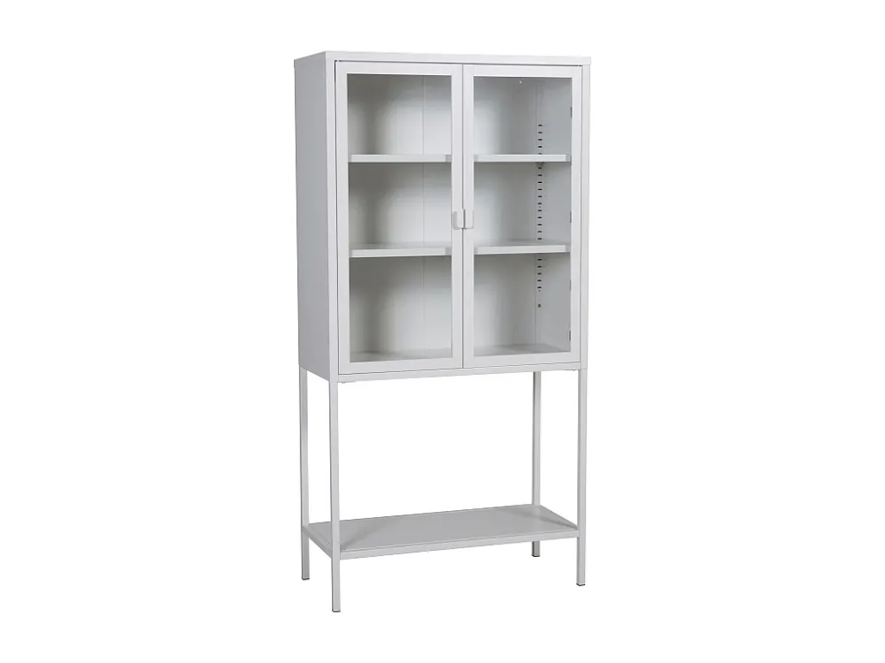 Vitrinekast MISHA SC75 2D 75x35x150 Wit