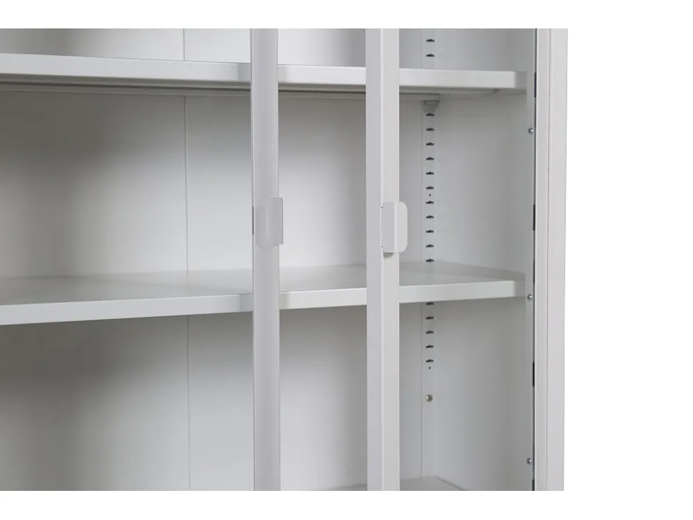 Vitrinekast MISHA SC75 2D 75x35x150 Wit