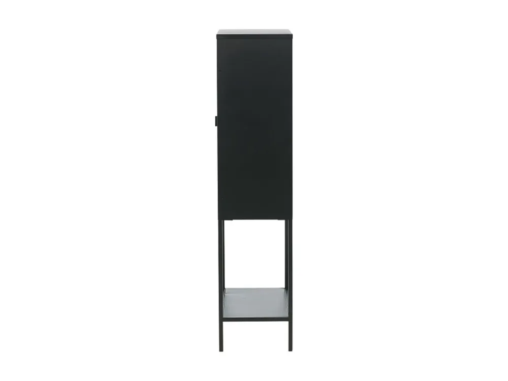 Vitrinekast MISHA SC75 2D 75x35x150 Zwart