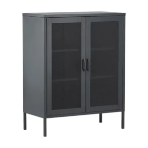 Vitrinekast MISHA SC80 2D 80x40x102 Grijs