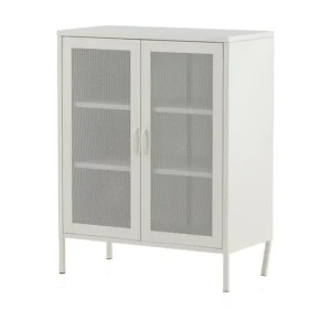 Vitrinekast MISHA SC80 2D 80x40x102 Wit