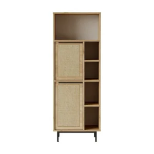 Vitrinekast OCEAN SC60 2D 60x36x162 Lichtbeige