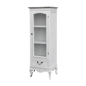 Vitrinekast RIMINI WHITE SC48 1D1D 48x35x133 Wit