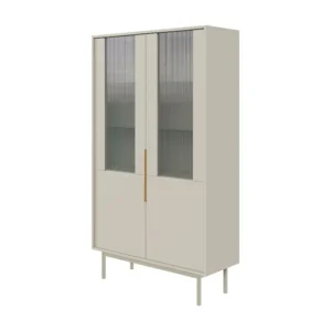Vitrinekast VIVA SC104 2D 104x39x179 Beige