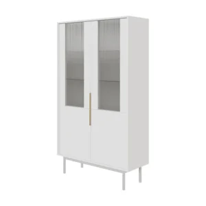 Vitrinekast VIVA SC104 2D 104x39x179 Wit