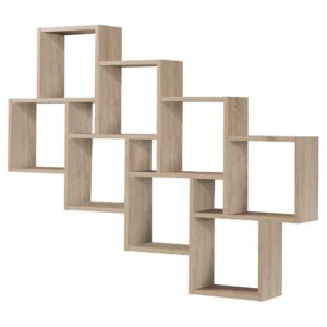 Wandplank met 11 zwevende compartimenten - Laurio Calicosy