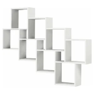 Wandplank met 11 zwevende compartimenten - Laurio Calicosy