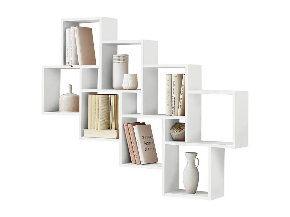 Wandplank met 11 zwevende compartimenten - Laurio Calicosy