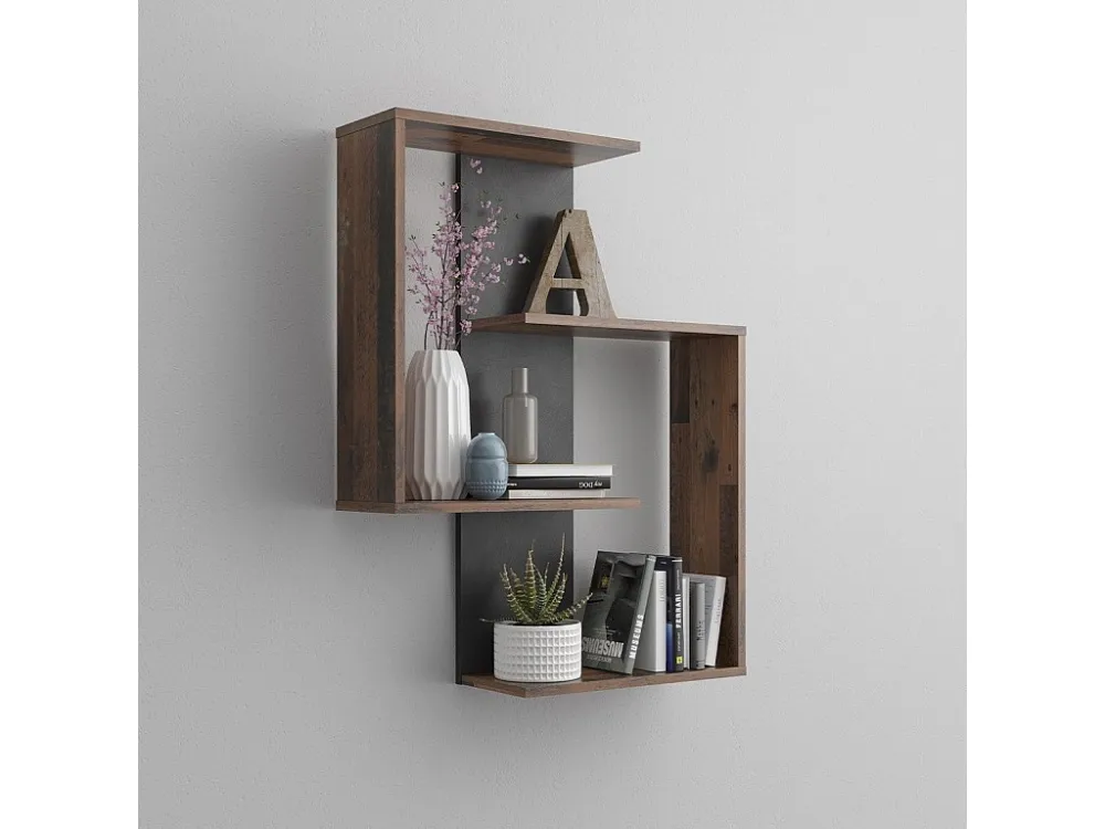 Wandplank 4 planken L65 cm - Kreta Calicosy