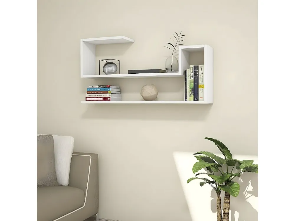 Ginevra Plank, Wit, 100x22x50 cm, EPIKASA