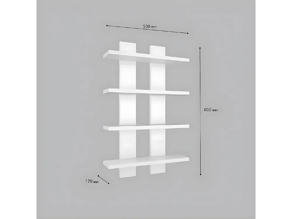 Lella Plank, Wit, 50x17x80 cm, EPIKASA