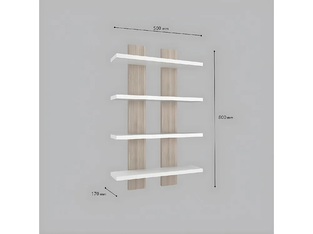 Lella Plank, Wit, Cordoba, 50x17x80 cm, EPIKASA