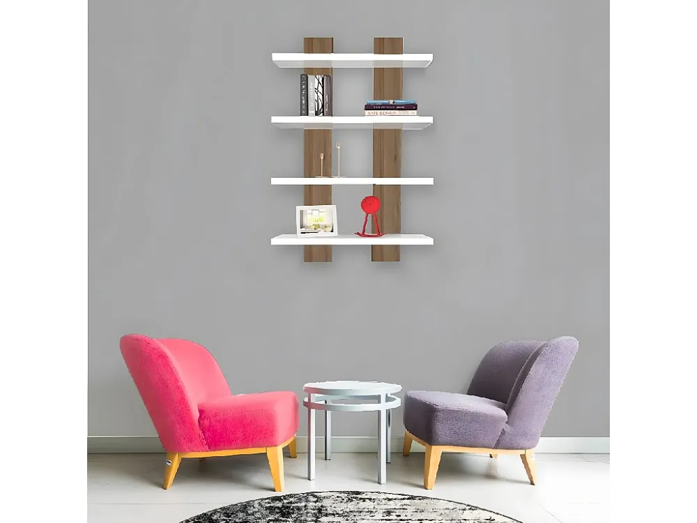 Lella Plank, Wit, Eik, 50x17x80 cm, EPIKASA