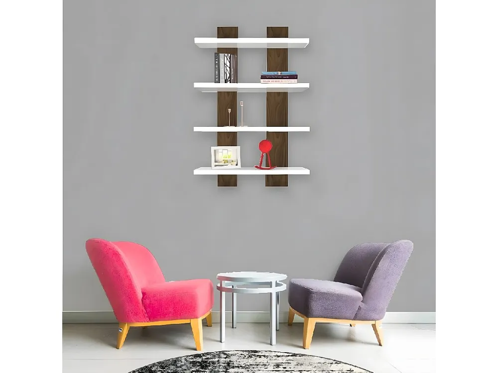 Lella Plank, Wit, Walnoot, 50x17x80 cm, EPIKASA