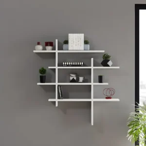 Cizgi Plank, Wit, 115x22x115 cm, EPIKASA Homemania