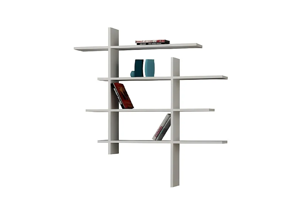 Cizgi Plank, Wit, 115x22x115 cm, EPIKASA Homemania